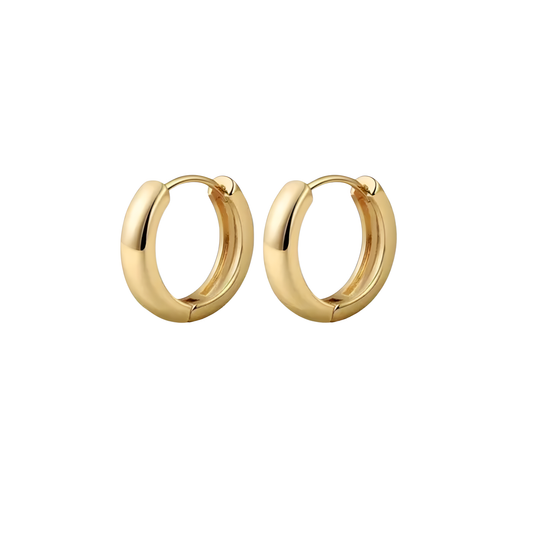 Gold Vermeil Jena Huggie Hoop Earrings