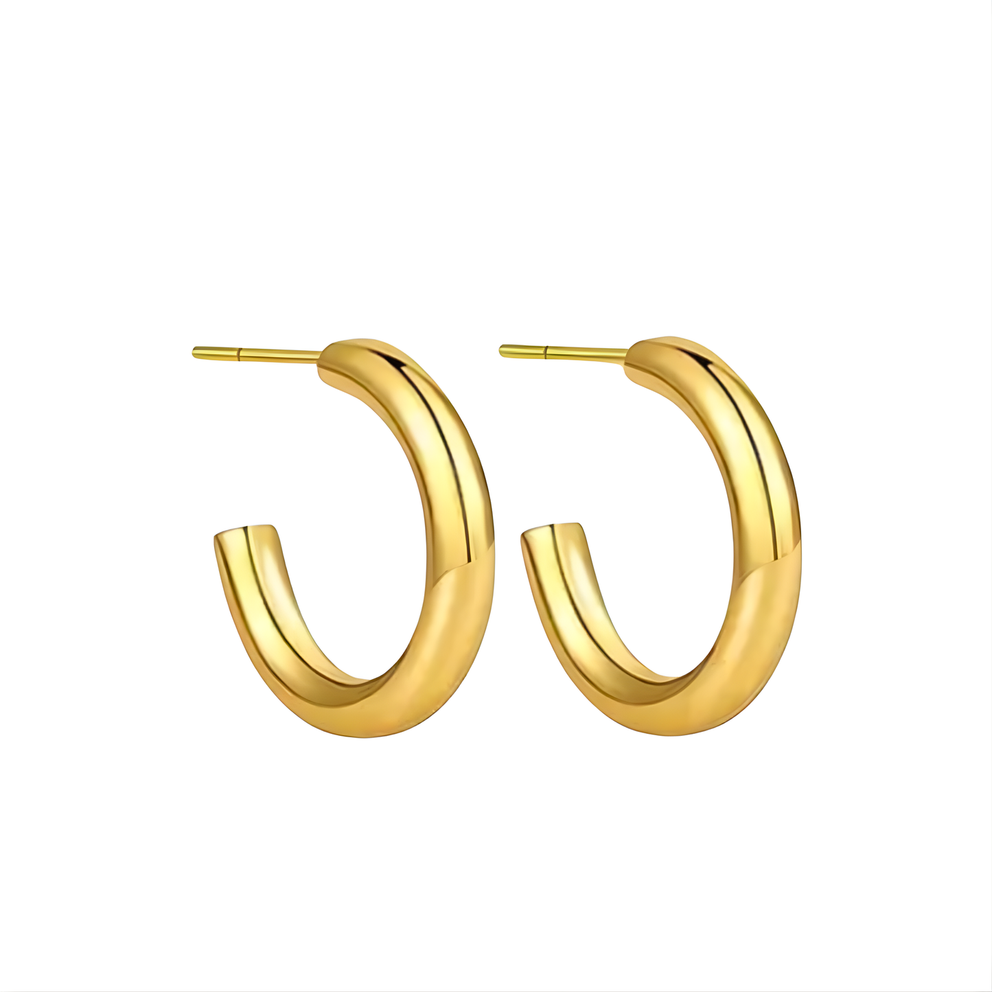 Gold Plated Judy C-Hoop Earrings