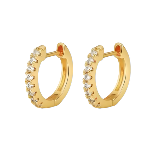 Gold Vermeil Jena Huggie Earrings