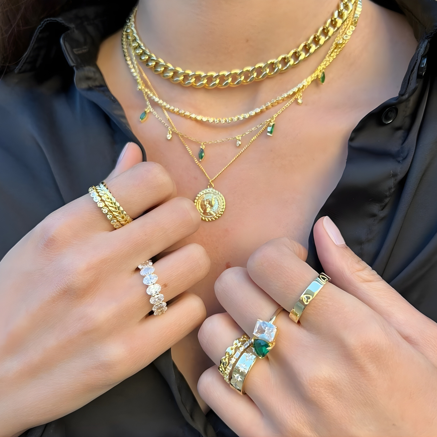 Gold Vermeil Dani Starburst Ring