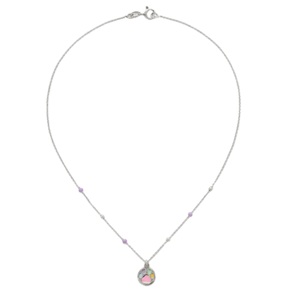 Sterling Silver Chloe Furever Friends Paw Necklace