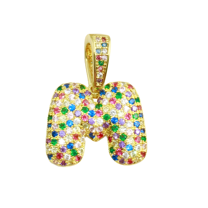 Gold Vermeil Julia Bubble Initial Charm