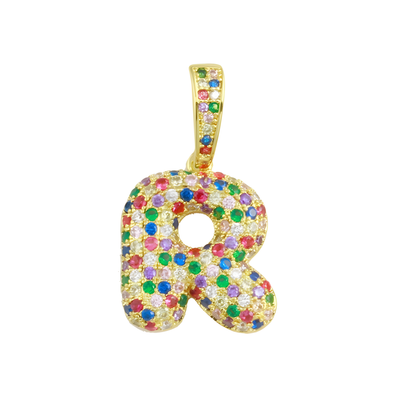 Gold Vermeil Julia Bubble Initial Charm