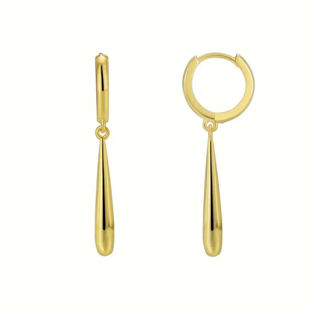 14K Vermeil Pin Drop Earrings