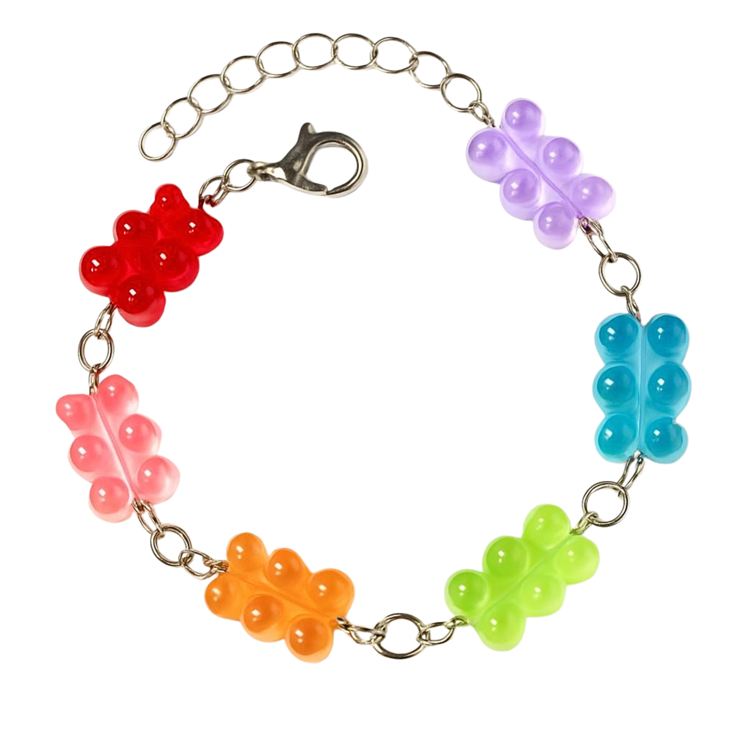Silver "Gummie" Bear Bracelet