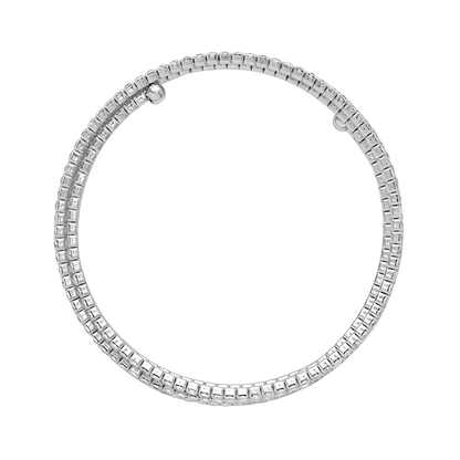 Silver Crystal Dana Wrap Bracelet