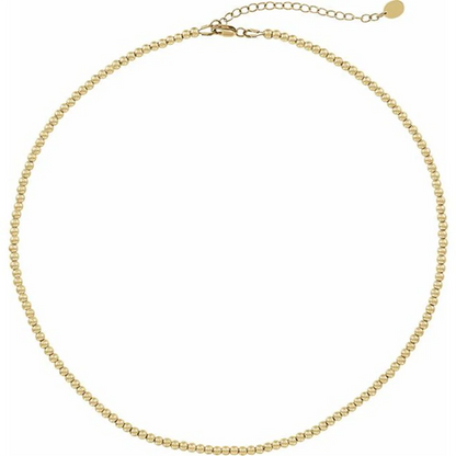 Gold Filled Beaded Necklace