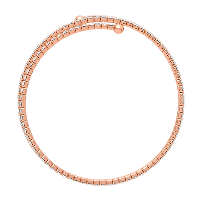 Rose Crystal Dana Wrap Bracelet
