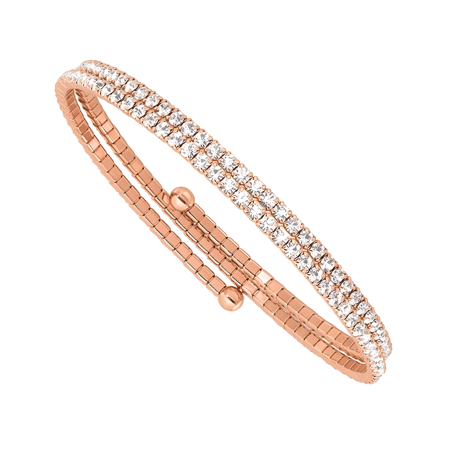 Rose Crystal Dana Wrap Bracelet