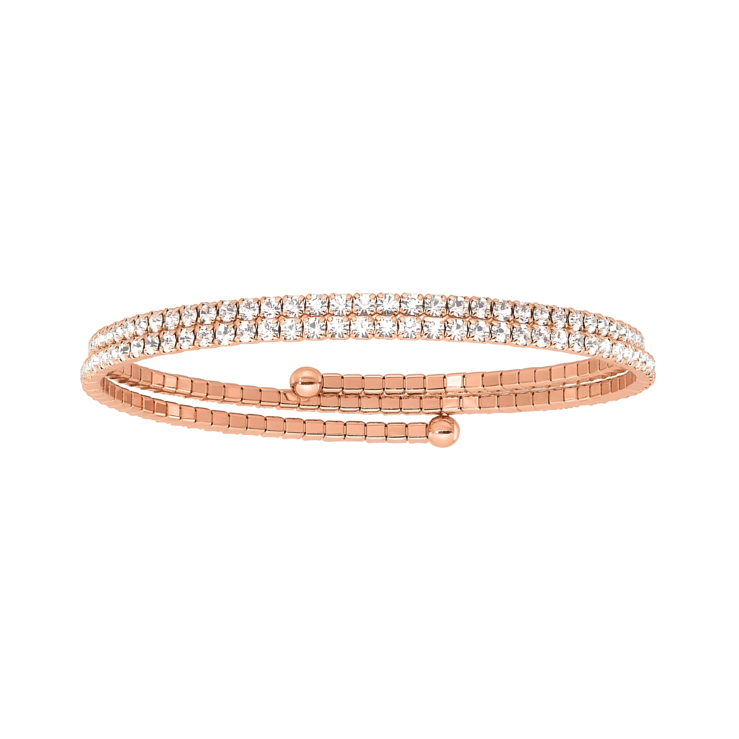 Rose Crystal Dana Wrap Bracelet