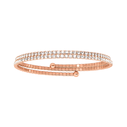 Rose Crystal Dana Wrap Bracelet