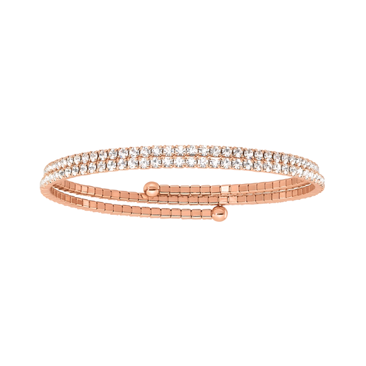 Rose Crystal Dana Wrap Bracelet