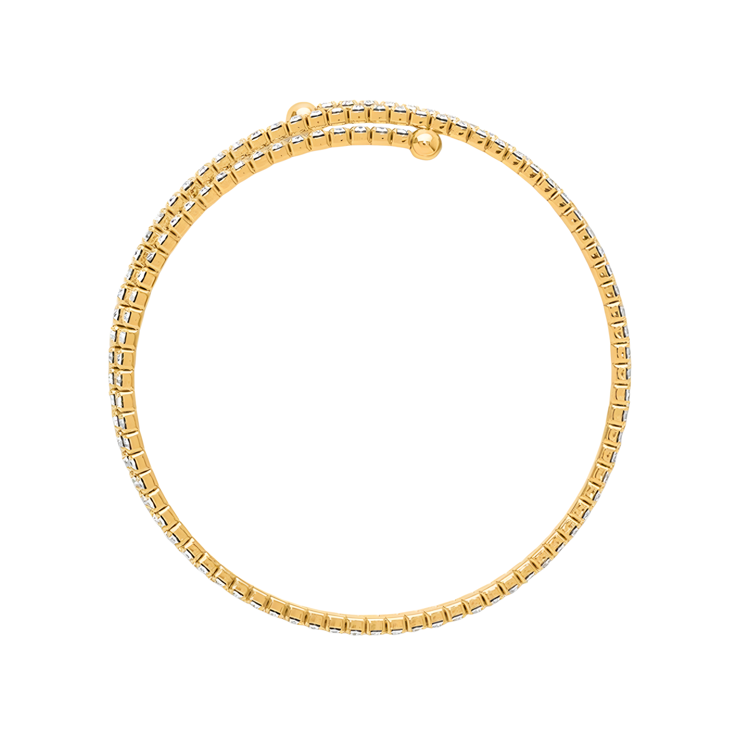 Gold Crystal Dana Wrap Bracelet