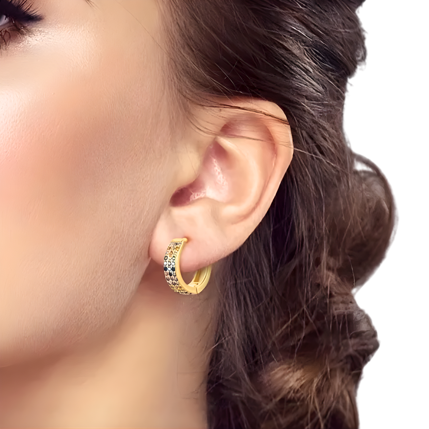 Rose Vermeil Serena Huggie Hoop Earrings