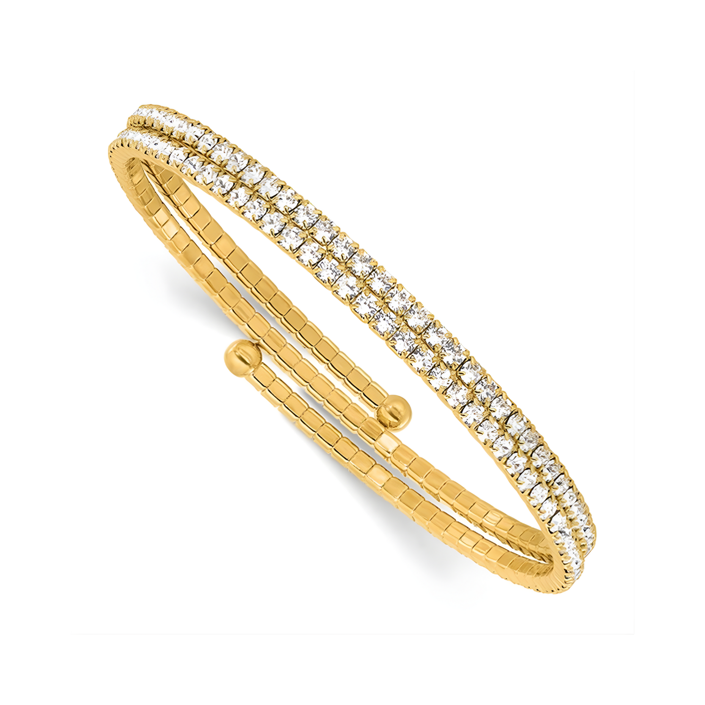 Gold Crystal Dana Wrap Bracelet