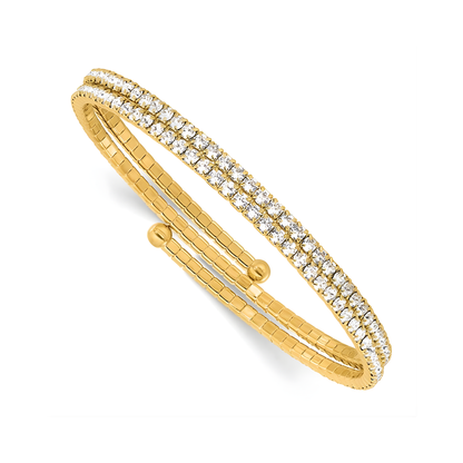 Gold Crystal Dana Wrap Bracelet