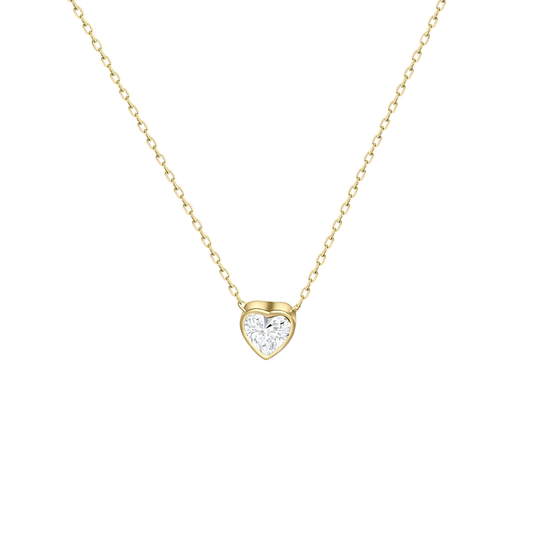 Gold Vermeil Chloe Heart Pendent Necklace