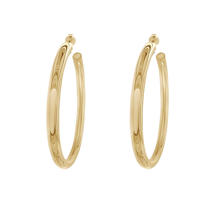Gold Vermeil Gretchen Medium Hoop Earrings