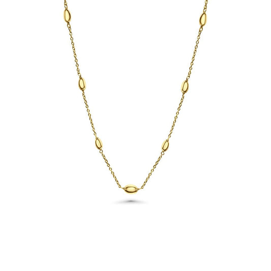 14K Vermeil Oval Bead Necklace