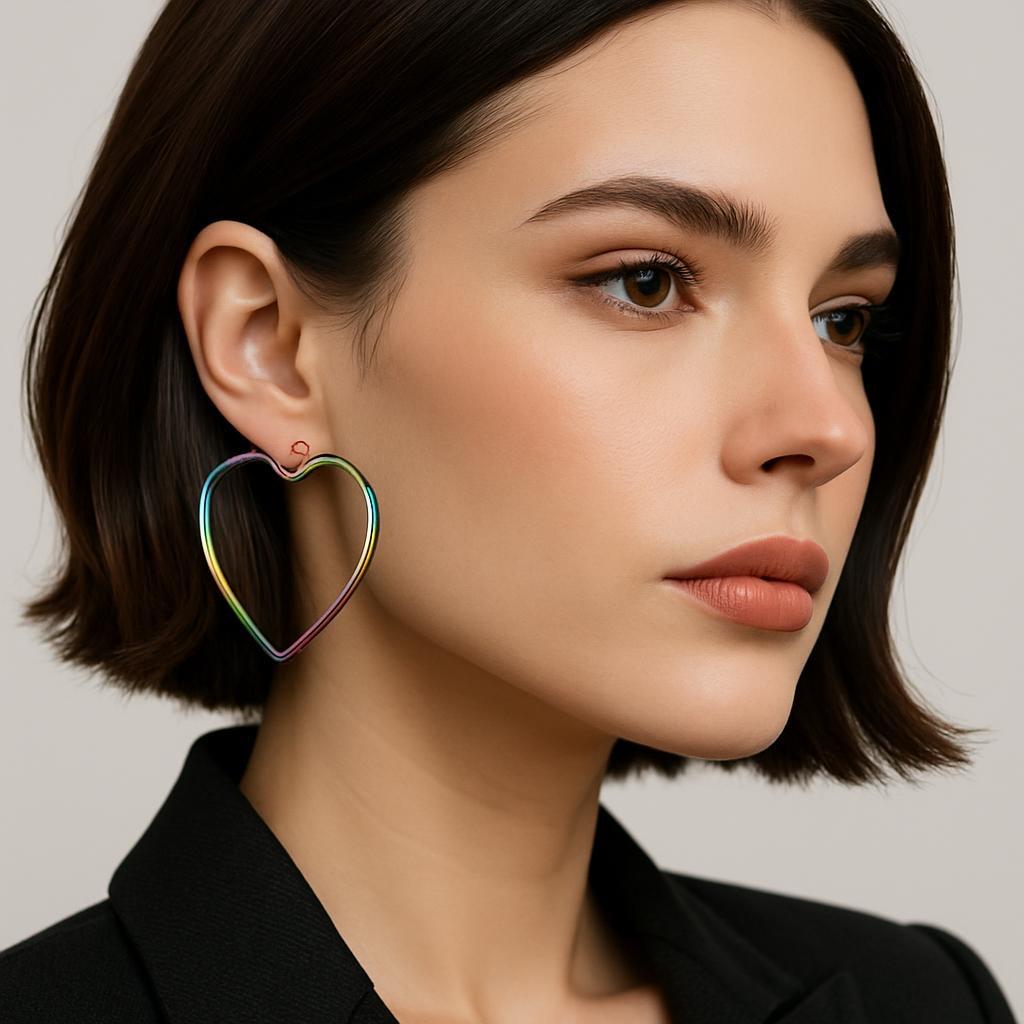 Heart Electric Hoops