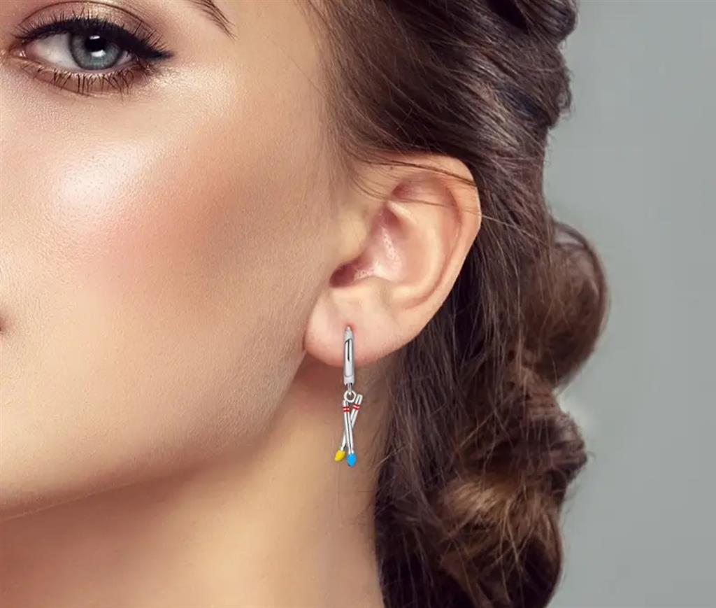 Sterling Silver Artist Earrings