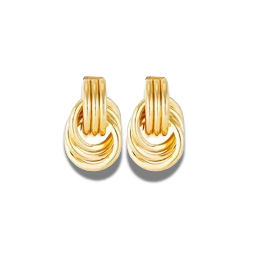 14K Vermeil Chunky Knot Earrings