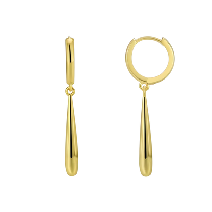 Gold Plated Stacey Pin Drop Earrings