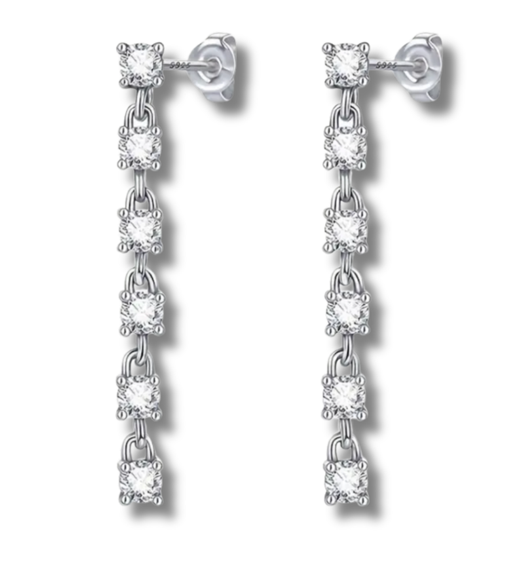 Sterling Silver Chandelier Earrings