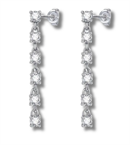 Sterling Silver Chandelier Earrings