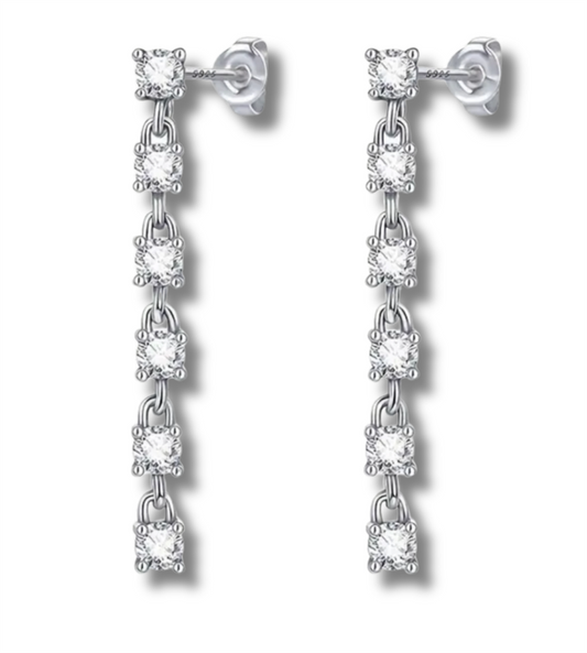 Sterling Silver Chandelier Earrings