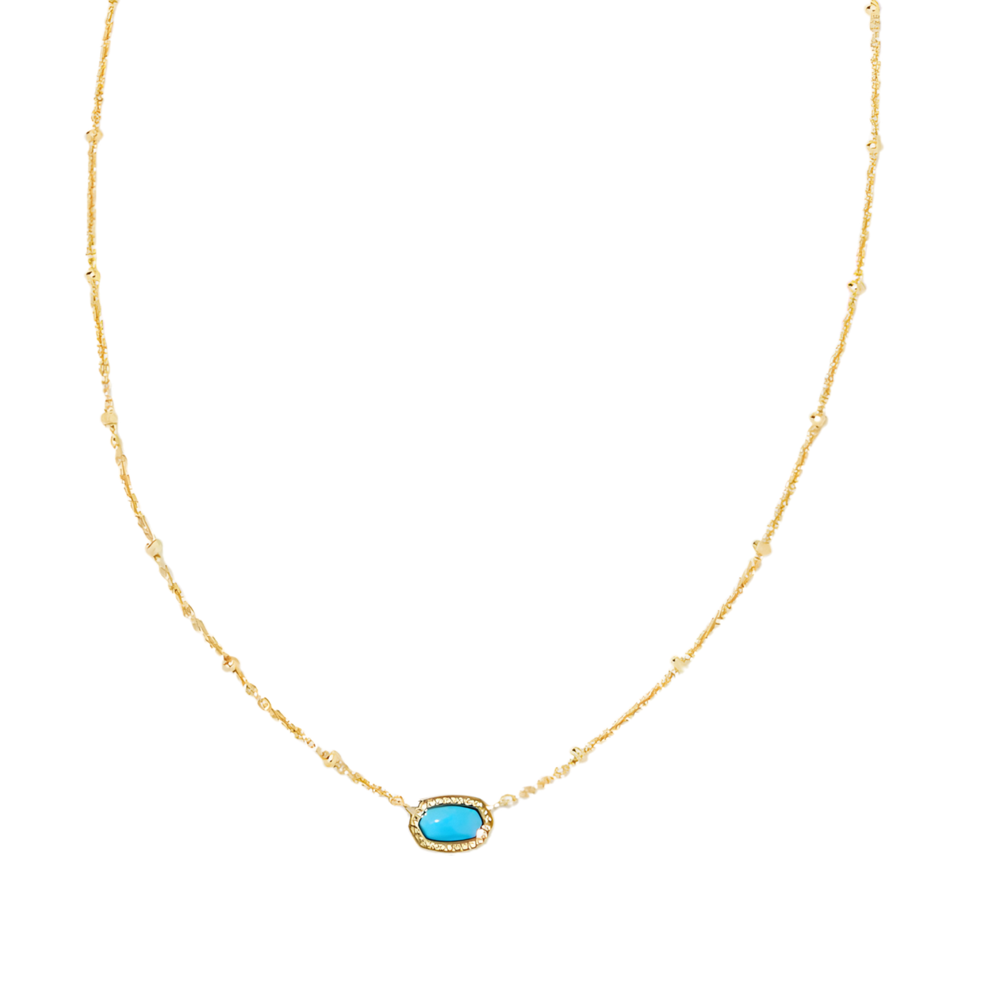 Gold Plated Pink Enamel Presley Halo Necklace