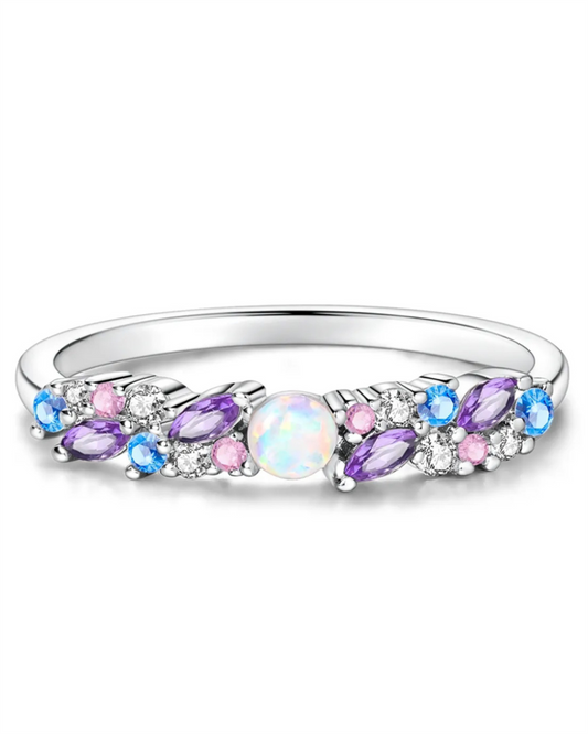 Sterling Silver Celestial Bloom Ring