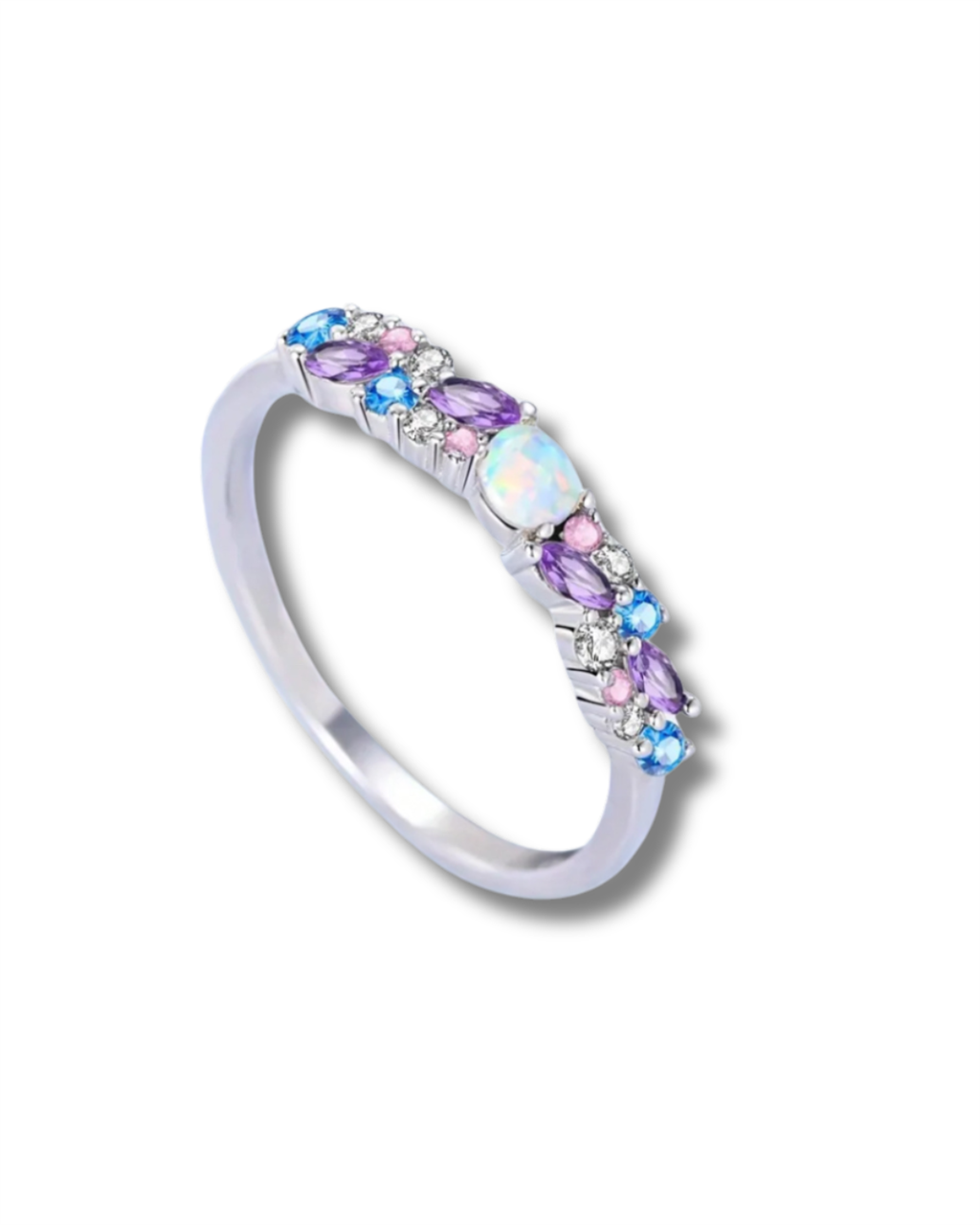 Sterling Silver Celestial Bloom Ring