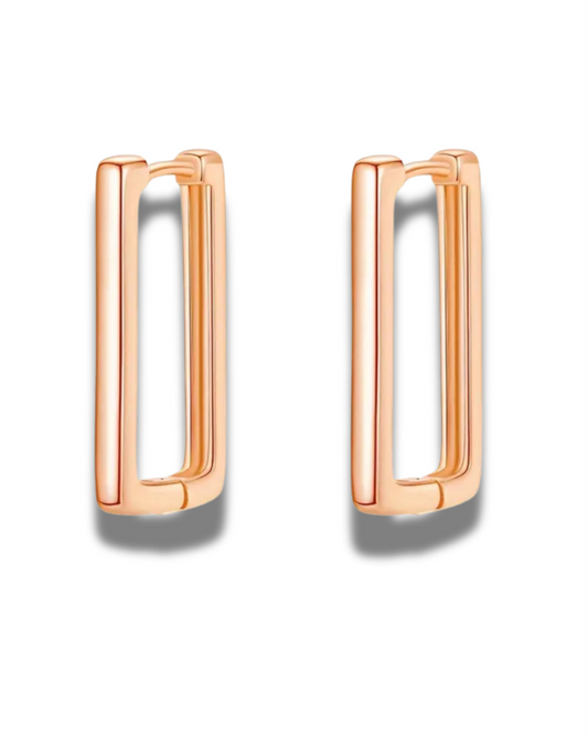 14K Vermeil Square Hoop Earrings