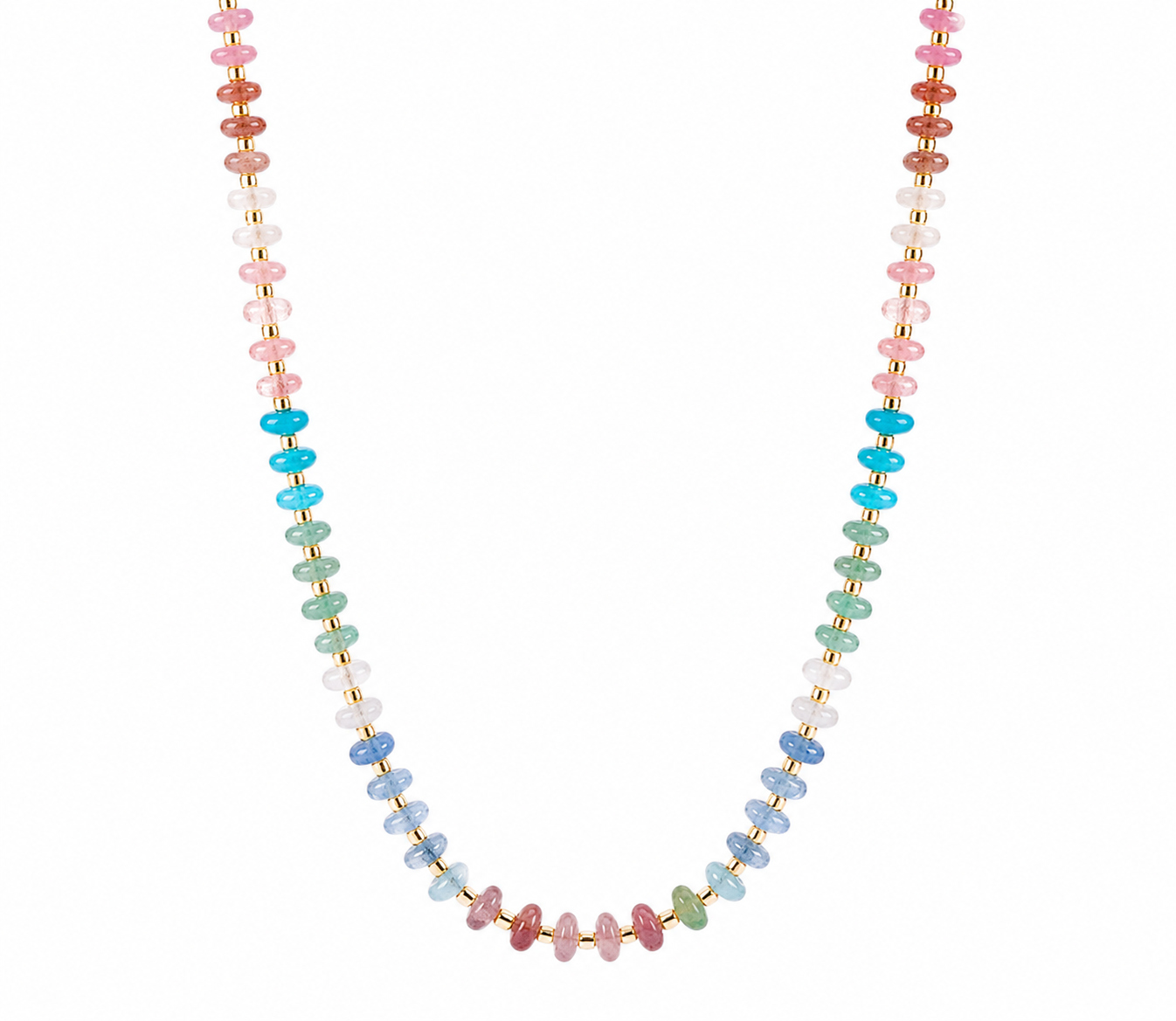 Multi-Gemstone Beaded Necklace
