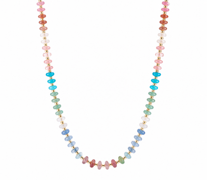 Multi-Gemstone Beaded Necklace