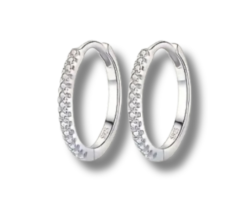 Sterling Silver Huggie Earrings
