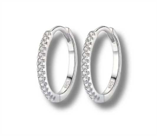 Sterling Silver Huggie Earrings