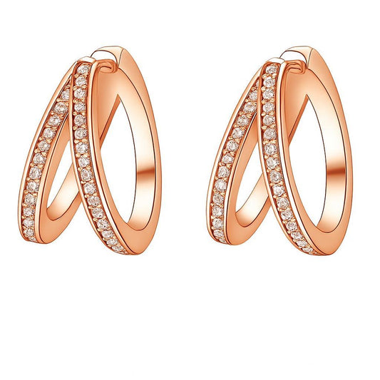 14K Vermeil Twisted Hoop Earrings