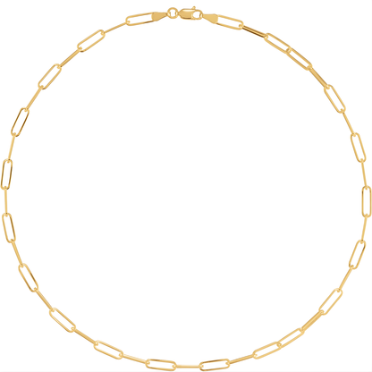 Gold Vermeil Paperclip Chain