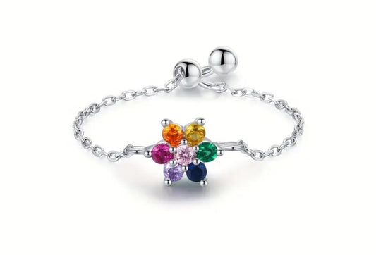 Sterling Silver Flower Ring