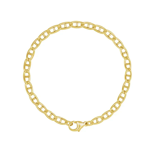 Gold Filled 2.6 mm Anchor Chain Bracelet