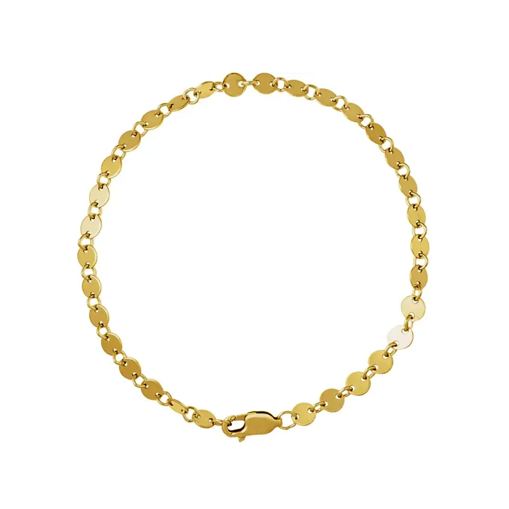 Gold Filled 4mm Mirror Chain Bracelet
