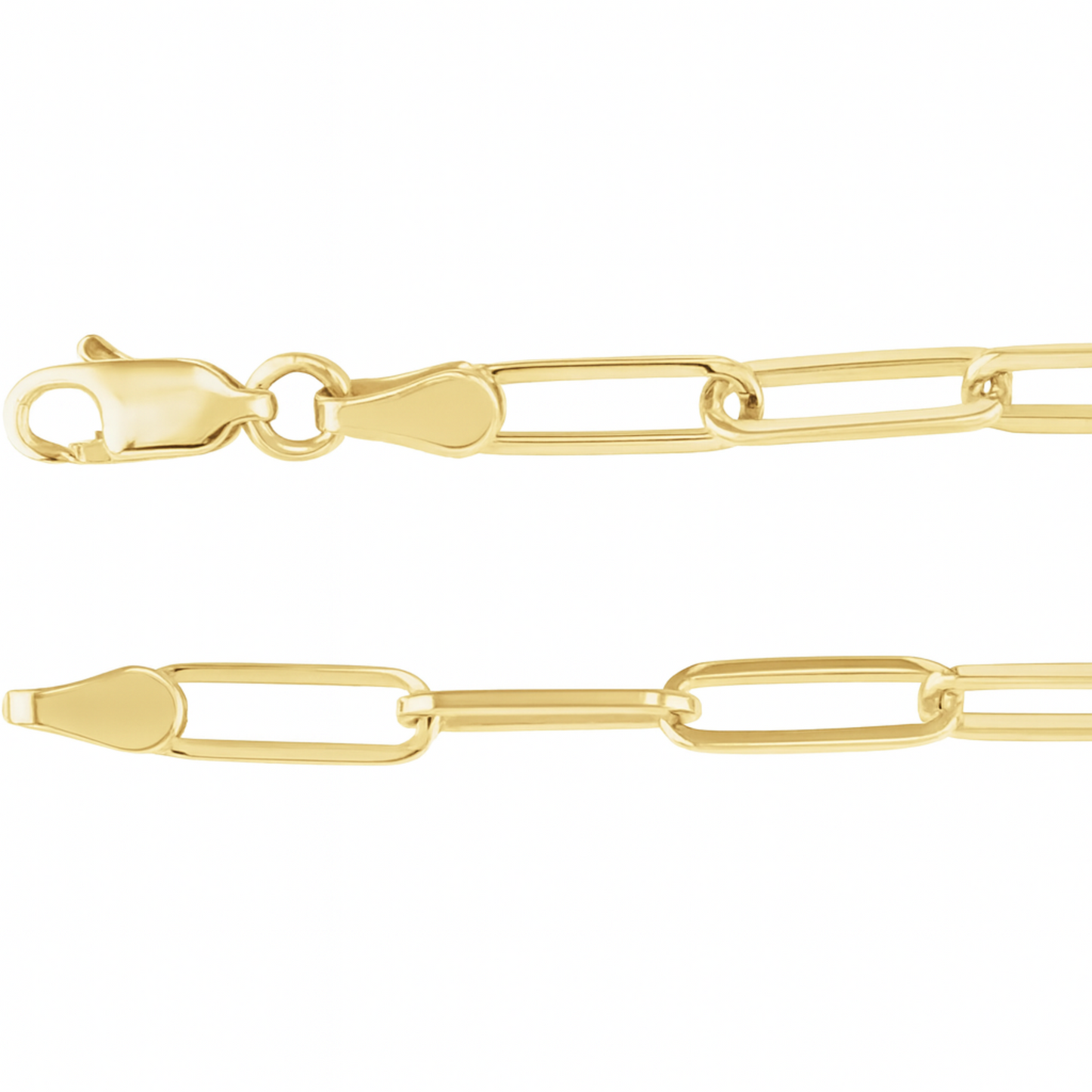 Gold Vermeil Paperclip Chain