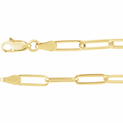 Gold Vermeil Paperclip Chain