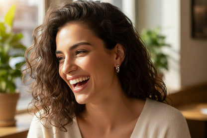 Gold Vermeil Amy Sapphire Starburst Hoop Earrings