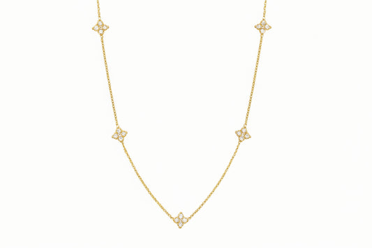 Gold Vermeil Fleur Station Necklace