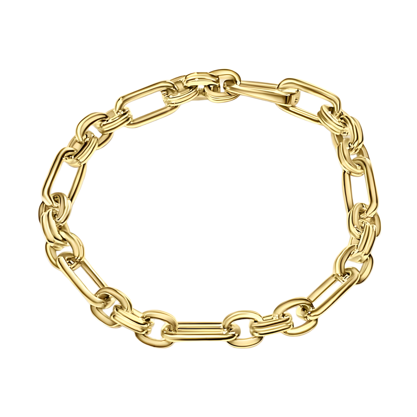 Gold Vermeil Stacey Link Bracelet