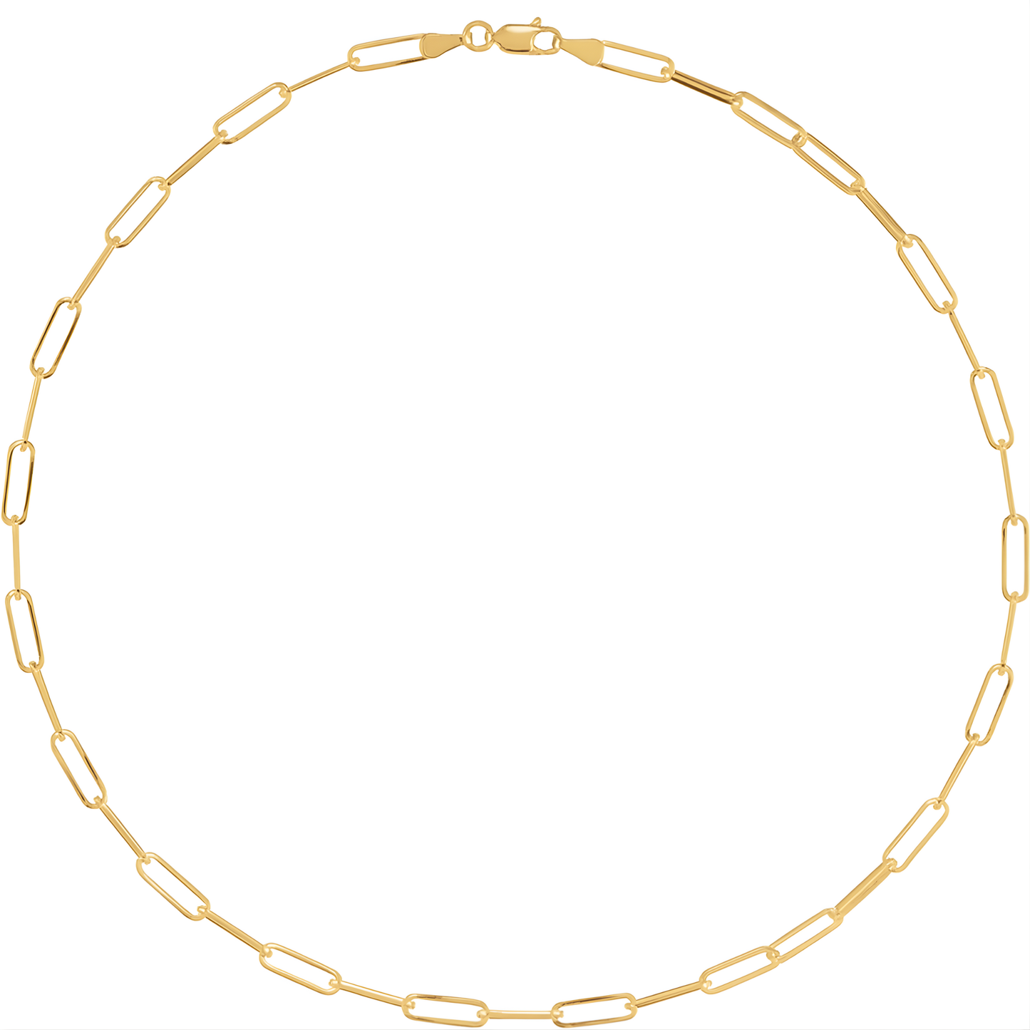 Gold Vermeil Stacey Paperclip Chain Necklace