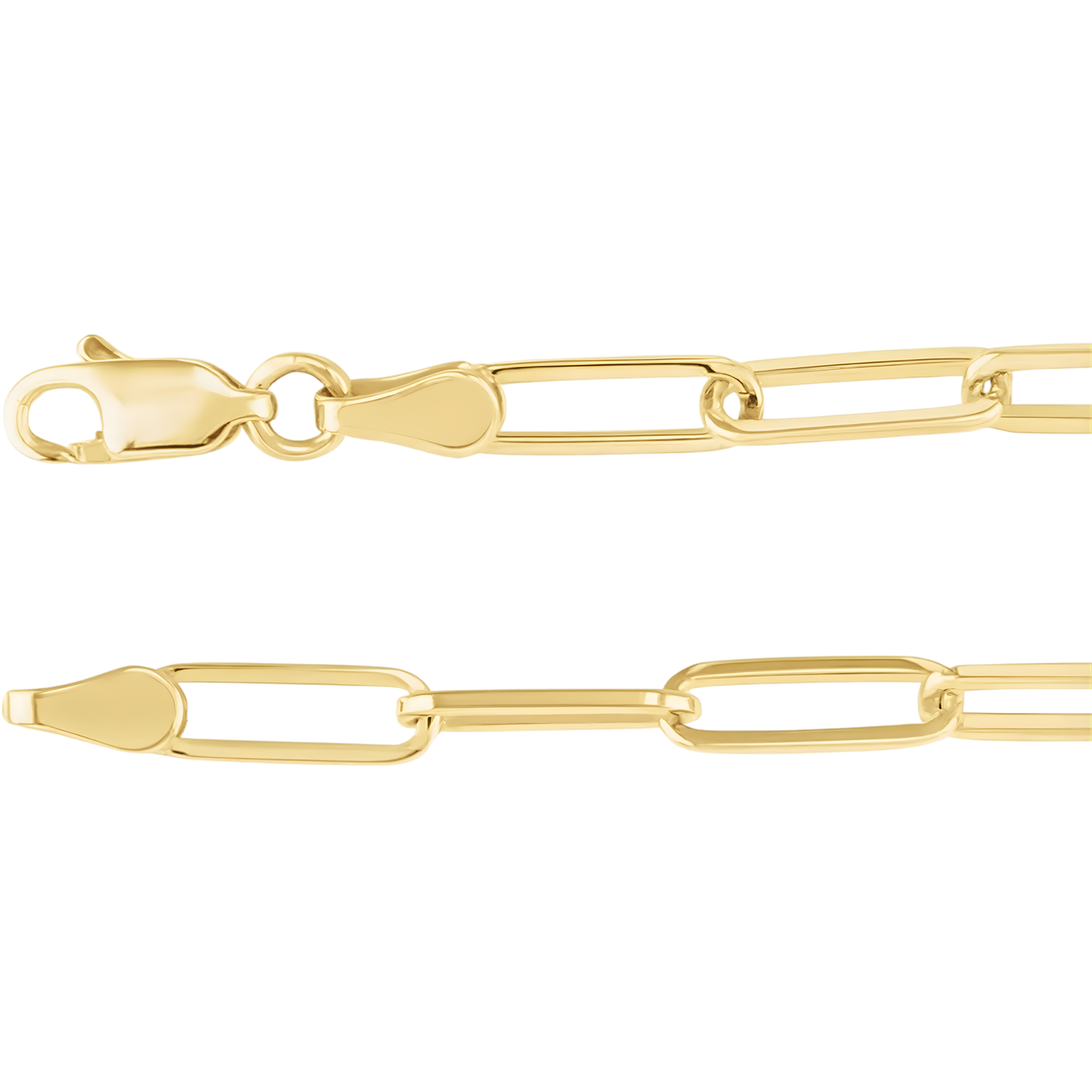 Gold Vermeil Stacey Paperclip Chain Necklace